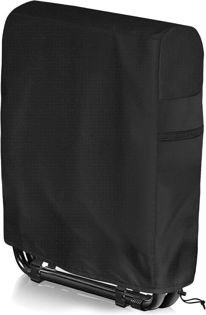 AKEfit Outdoor Waterproof Folding Chair Cover for Zero Gravity Chairs - UV Resistant Folding Lawn Chair Cover - Protects from Rain and Sun - 1PC