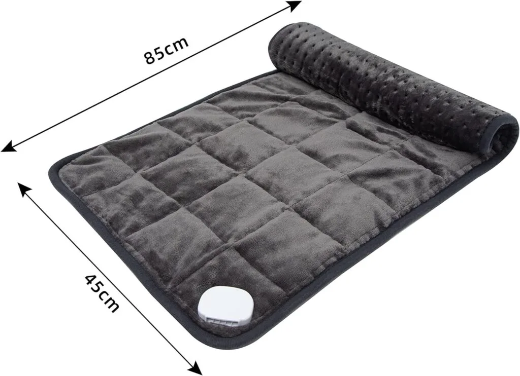 Ambershine Weighted Heating Pad 45cmx85cm XXXL King Size, 6lbs with Fast-Heating Technology10 Temperature Settings, Flannel Electric Heating Pad/Pain Relief for Back/Neck/Shoulders/Abdomen/Legs Ambershine Weighted Heating Pad 45cmx85cm XXXL King Size, 6lbs with Fast-Heating Technology10 Temperature Settings, Flannel Electric Heating Pad/Pain Relief for Back/Neck/Shoulders/Abdomen/Legs
