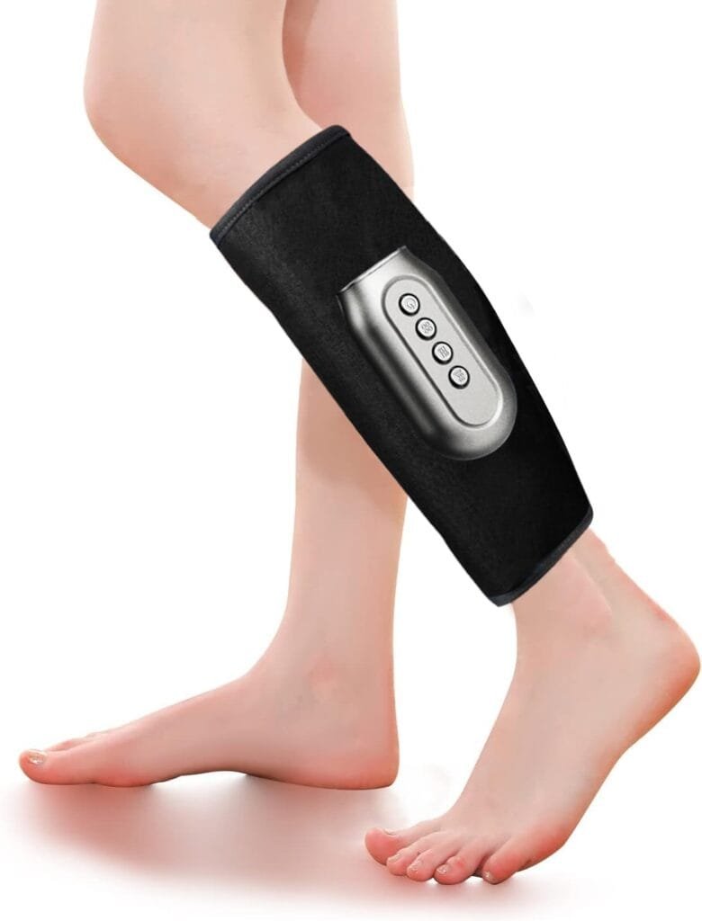 ANHAO Leg Massager.Leg Compression Massager for Circulation,3 Modes and 3 intensities of Leg Massager with Heat and air Compression for Tired and Tense Legs,Gifts for him.（Single）