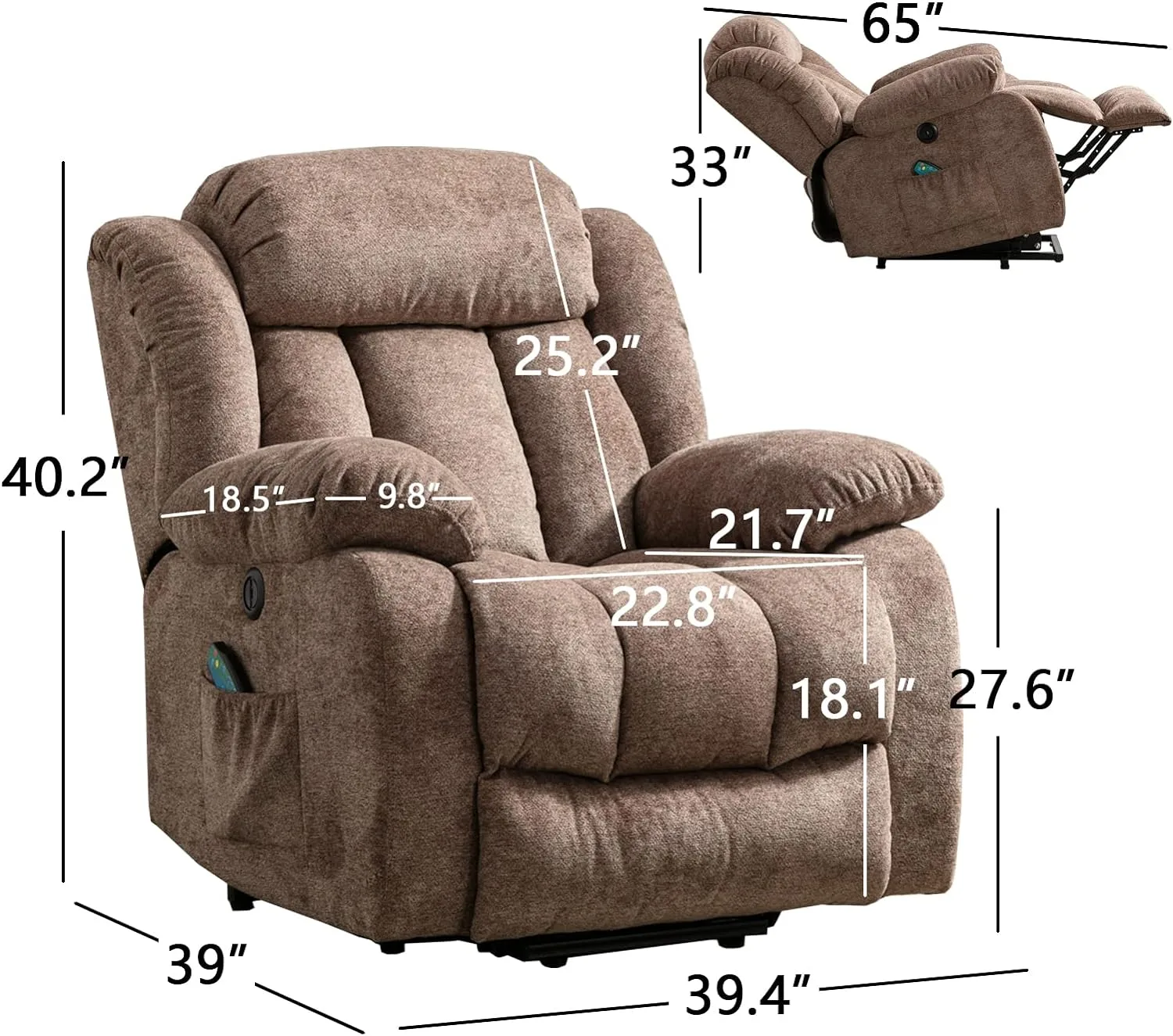 ANJ Power Massage Lift Recliner Chair Review
