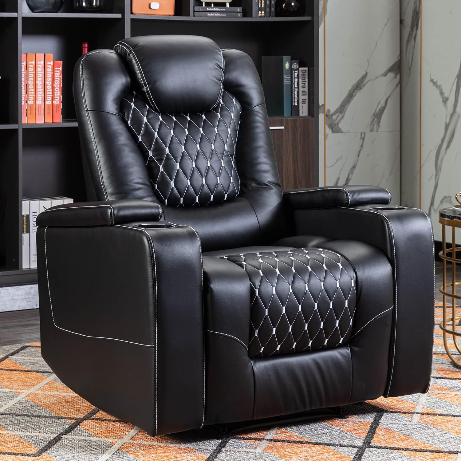 ANJ Power Recliner Chair with USB Ports and Cup Holders Review