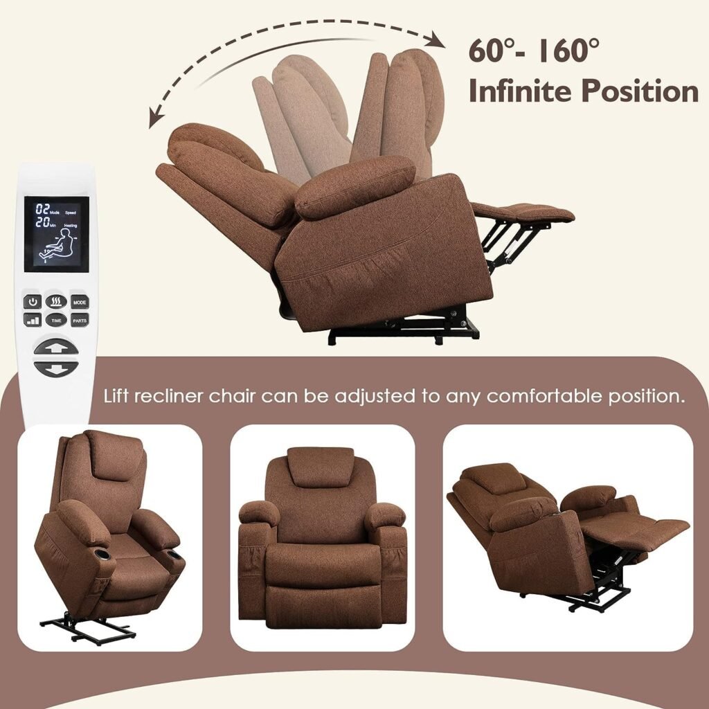 Ariiles Lift Chairs Recliners for Elderly, Power Lift Recliner, Chair Lifts for Seniors, Reclining Chair, Recliner Chair with Heat and Massage