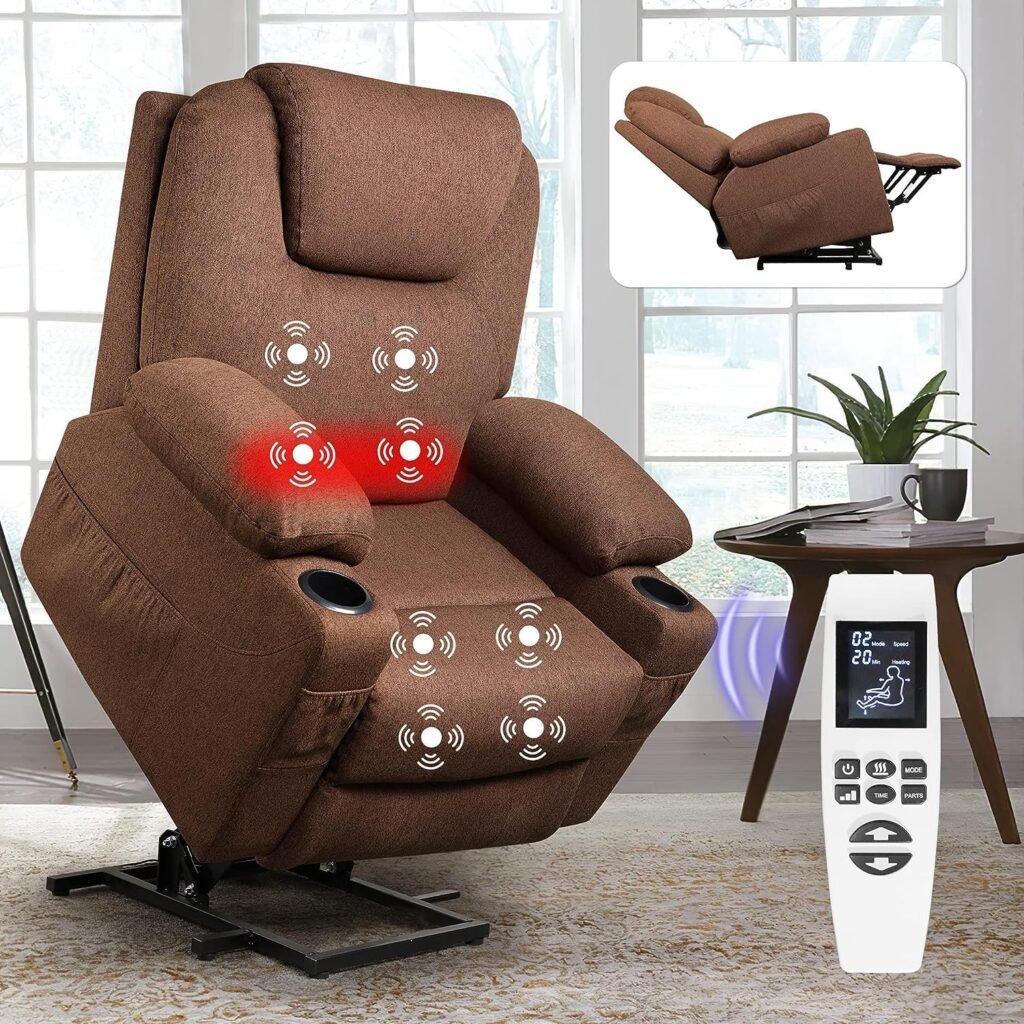 Ariiles Lift Chairs Recliners for Elderly, Power Lift Recliner, Chair Lifts for Seniors, Reclining Chair, Recliner Chair with Heat and Massage