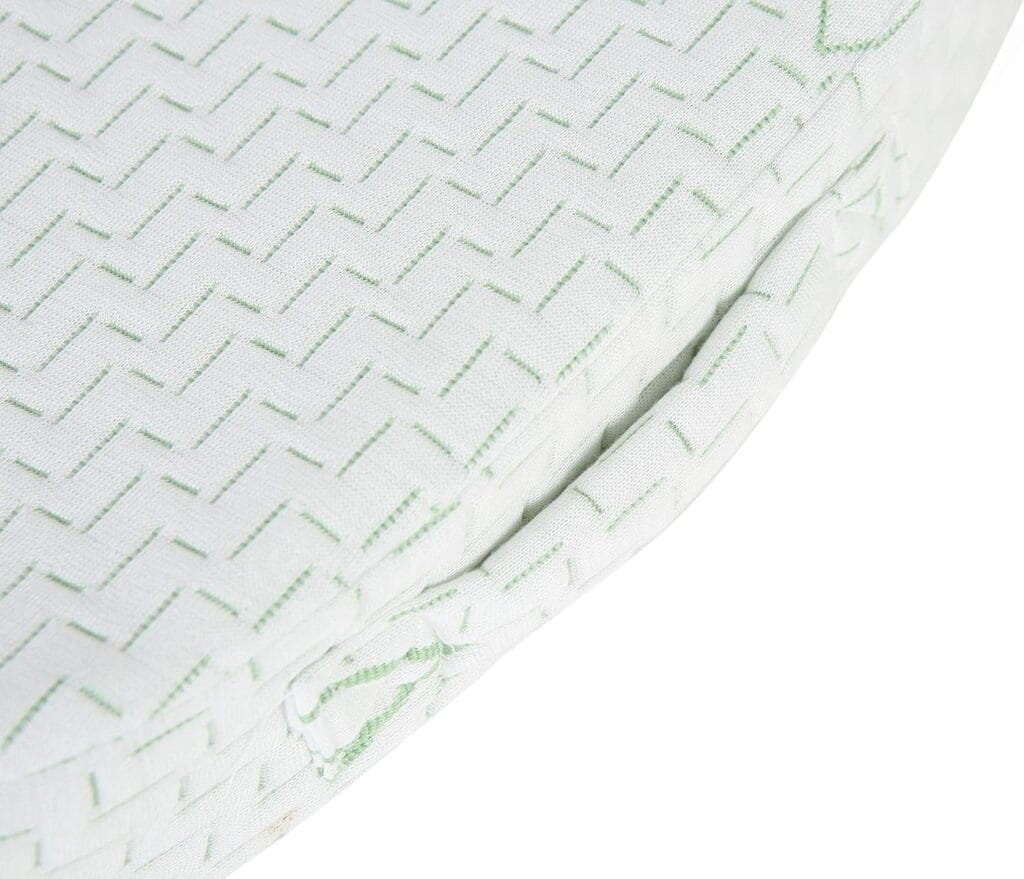 Bamboo Seat Cushion Pillow for Office Chair - Memory Foam Pad for Tailbone, Sciatica, Lower Back Pain Relief, Ergonomic and Non-Slip, Machine Washable Cover (Pack of 1)
