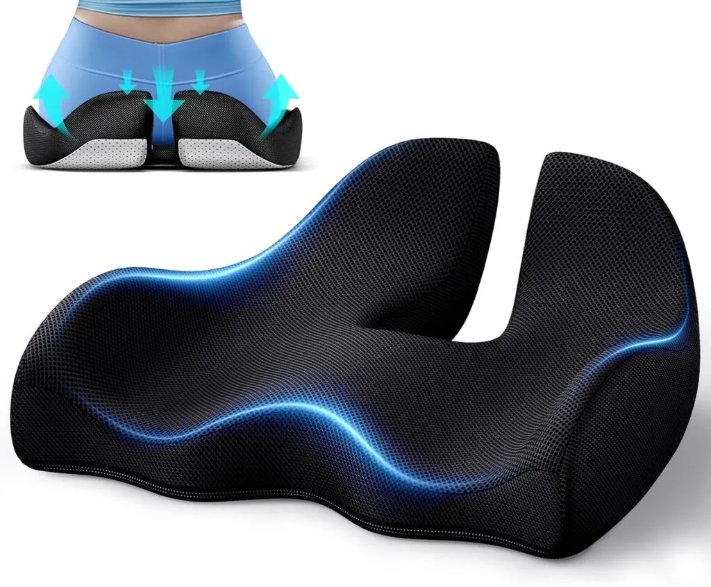 Benazcap X Large Memory Seat Cushion for Office Chair Ergonomic Cushions Pad Pillow for Pressure Relief Sciatica Pain Relief Memory Foam for Long Sitting for Gaming Chair and Car Seat Benazcap X Large Memory Seat Cushion for Office Chair Ergonomic Cushions Pad Pillow for Pressure Relief Sciatica Pain Relief Memory Foam for Long Sitting for Gaming Chair and Car Seat