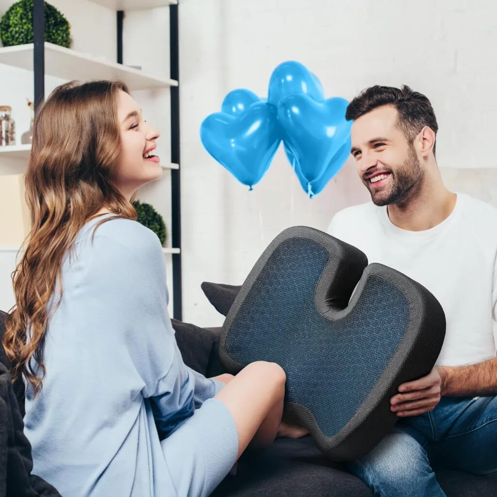BUFORT TPE Seat Cushion - Breathable TPE Memory Foam Office Chair Cushions for Sciatica, Coccyx Tailbone Pain Relief - U-Shaped Comfort Seat Cushion for Office Chairs, Car Seat, Gaming Chair, Black : Office Products BUFORT TPE Seat Cushion - Breathable TPE Memory Foam Office Chair Cushions for Sciatica, Coccyx Tailbone Pain Relief - U-Shaped Comfort Seat Cushion for Office Chairs, Car Seat, Gaming Chair, Black : Office Products