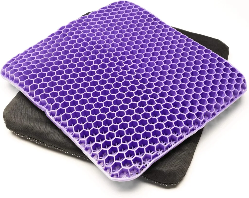 Bulletproof Gel Seat Cushion | Ultra Soft Large Cushion with Cooling Gel Pad Padded Cover | Orthopedic Cushion for Pressure Relief and Sitting Sores | Seat Cushion for Seniors, Car Office Bulletproof Gel Seat Cushion | Ultra Soft Large Cushion with Cooling Gel Pad Padded Cover | Orthopedic Cushion for Pressure Relief and Sitting Sores | Seat Cushion for Seniors, Car Office