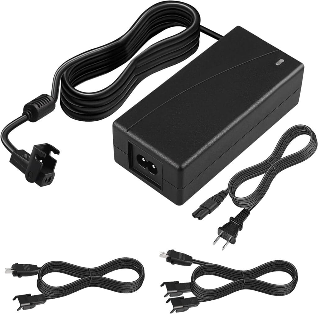 BXIZXD 18.7FT Recliner Power Supply, 29V 2A AC/DC Switching Power Adapter with 2-Pin Electric Power Cord, Extension Cable and Y Splitter Cord, Suitable for OKIN, Lazyboy, Pride Lift Chair