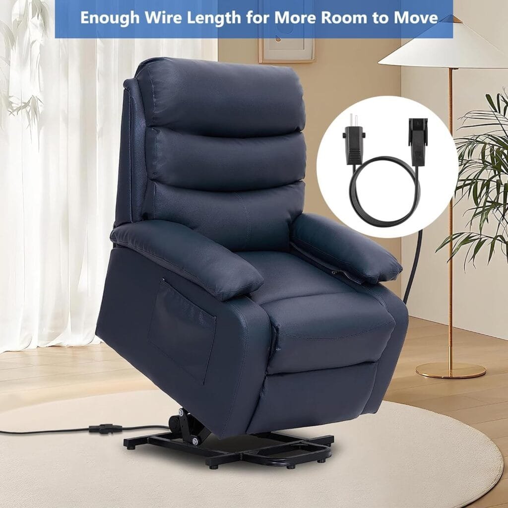 BXIZXD 18.7FT Recliner Power Supply, 29V 2A AC/DC Switching Power Adapter with 2-Pin Electric Power Cord, Extension Cable and Y Splitter Cord, Suitable for OKIN, Lazyboy, Pride Lift Chair