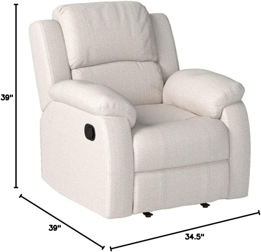 Christopher Knight Home Michelle Gliding Recliner,Stainless Steel, Beige + Black