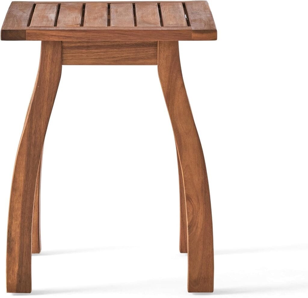 Christopher Knight Home Selma Acacia Rocking Chairs with Cushions, 2-Pcs Set, Teak Finish