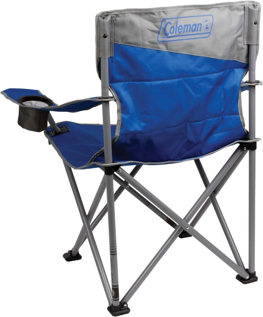 Coleman Big and Tall Camp Chair | Folding Beach Chair | Portable Quad Chair for Tailgating, Camping  Outdoors