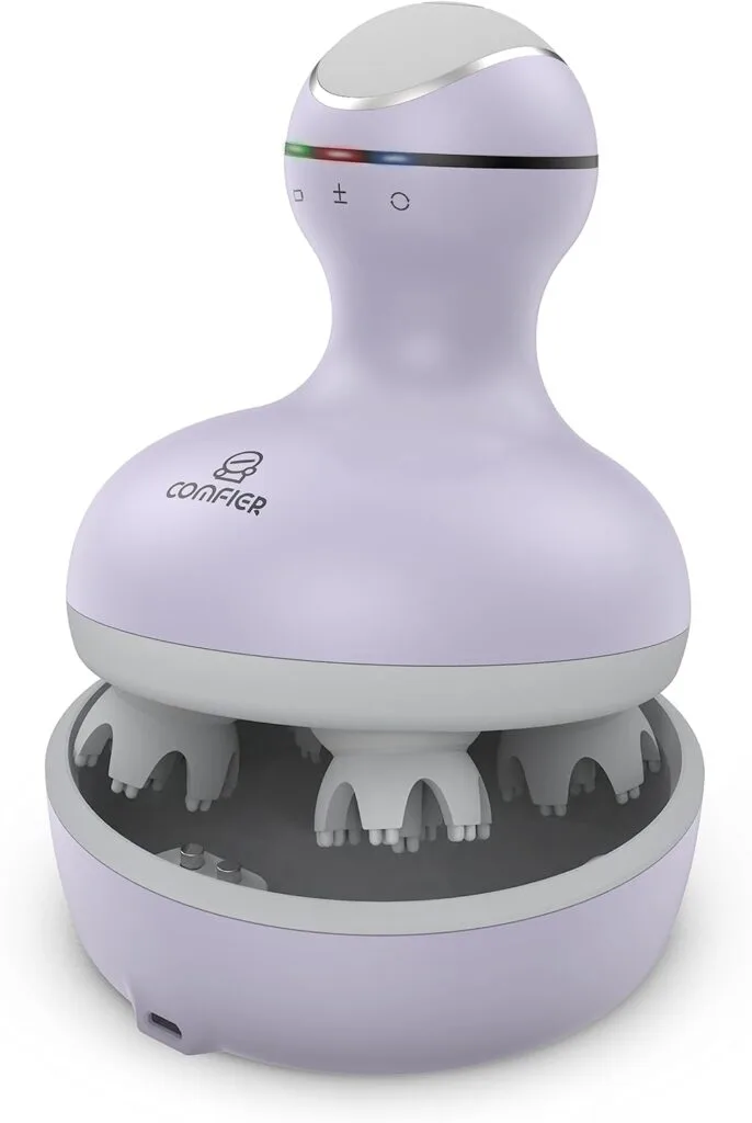 COMFIER Electric Scalp Massager Hair Growth,Handheld Head Massager for Headaches,84 Massage Nodes,Hair Massager,Deep Kneading and Stress Relief,Head Scratcher,Ideal Gifts for Mom,Dad,Women,Men COMFIER Electric Scalp Massager Hair Growth,Handheld Head Massager for Headaches,84 Massage Nodes,Hair Massager,Deep Kneading and Stress Relief,Head Scratcher,Ideal Gifts for Mom,Dad,Women,Men