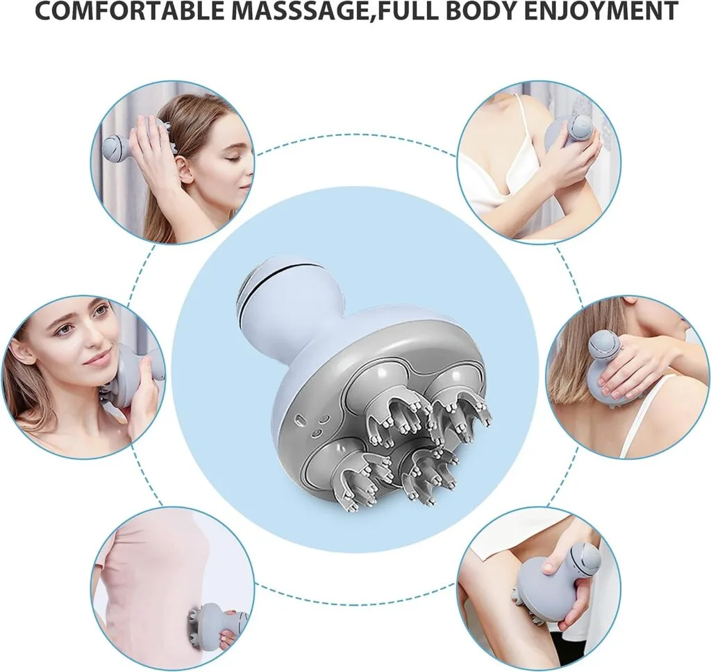 COMFIER Electric Scalp Massager Hair Growth,Handheld Head Massager for Headaches,84 Massage Nodes,Hair Massager,Deep Kneading and Stress Relief,Head Scratcher,Ideal Gifts for Mom,Dad,Women,Men COMFIER Electric Scalp Massager Hair Growth,Handheld Head Massager for Headaches,84 Massage Nodes,Hair Massager,Deep Kneading and Stress Relief,Head Scratcher,Ideal Gifts for Mom,Dad,Women,Men
