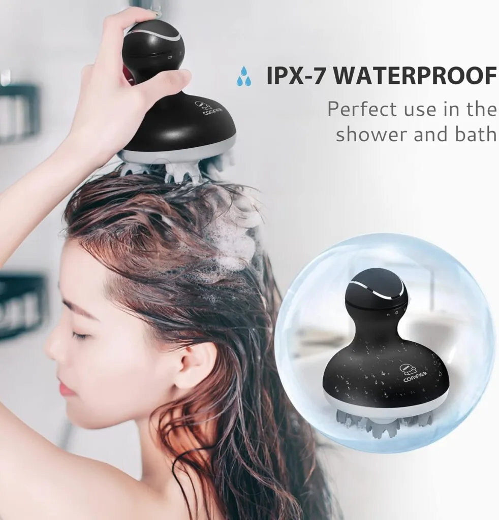 COMFIER Electric Scalp Massager Hair Growth,Handheld Head Massager for Headaches,84 Massage Nodes,Hair Massager,Deep Kneading and Stress Relief,Head Scratcher,Ideal Gifts for Mom,Dad,Women,Men COMFIER Electric Scalp Massager Hair Growth,Handheld Head Massager for Headaches,84 Massage Nodes,Hair Massager,Deep Kneading and Stress Relief,Head Scratcher,Ideal Gifts for Mom,Dad,Women,Men