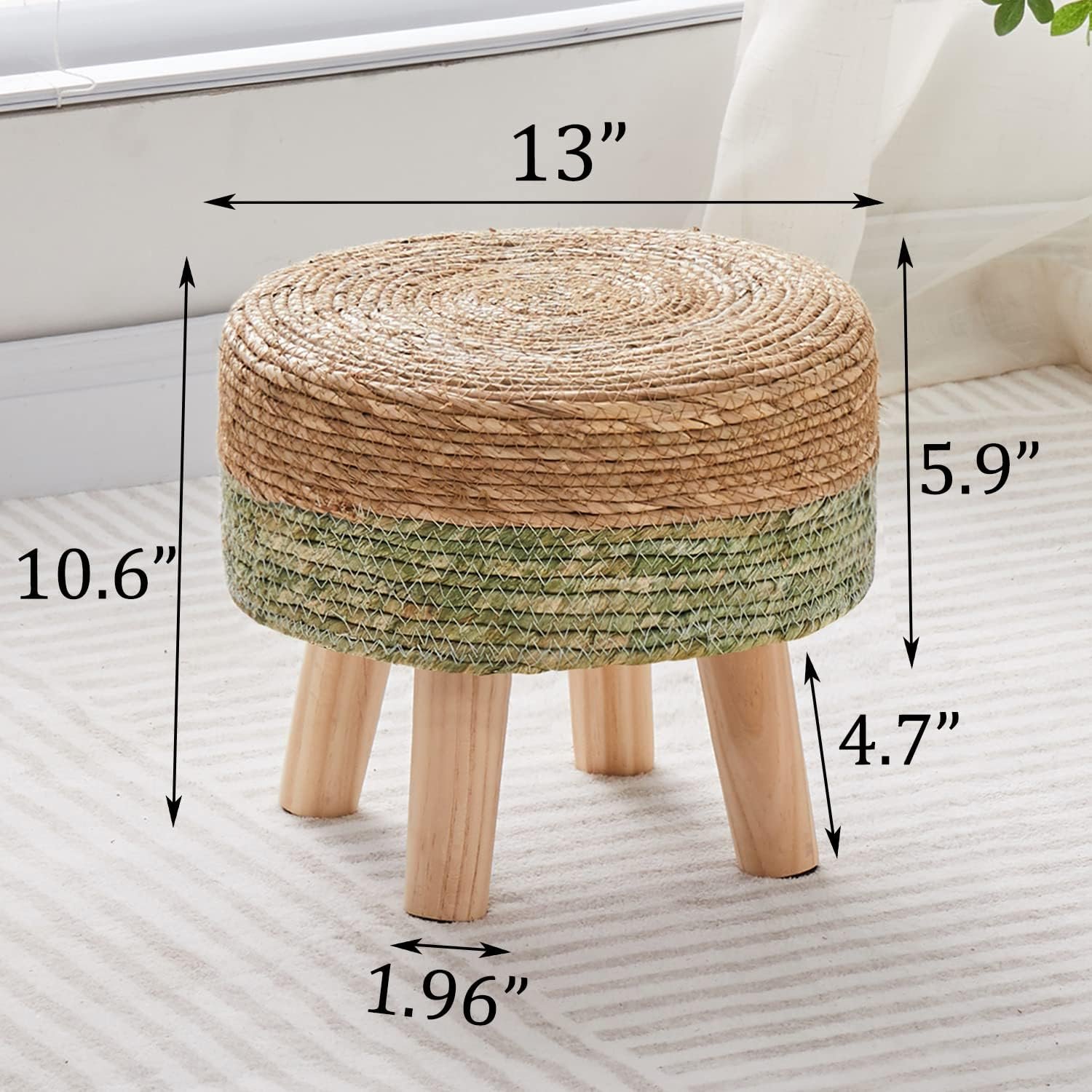 Cpintltr Ottoman Outdoor Sea Grass Stool Pouf Review