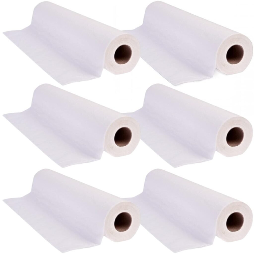 Disposable Non-Woven Bed Sheet 31.5  X 70 30gms For Massage, Spa, Tattoo and Exam tables (1 Roll 50 sheets)