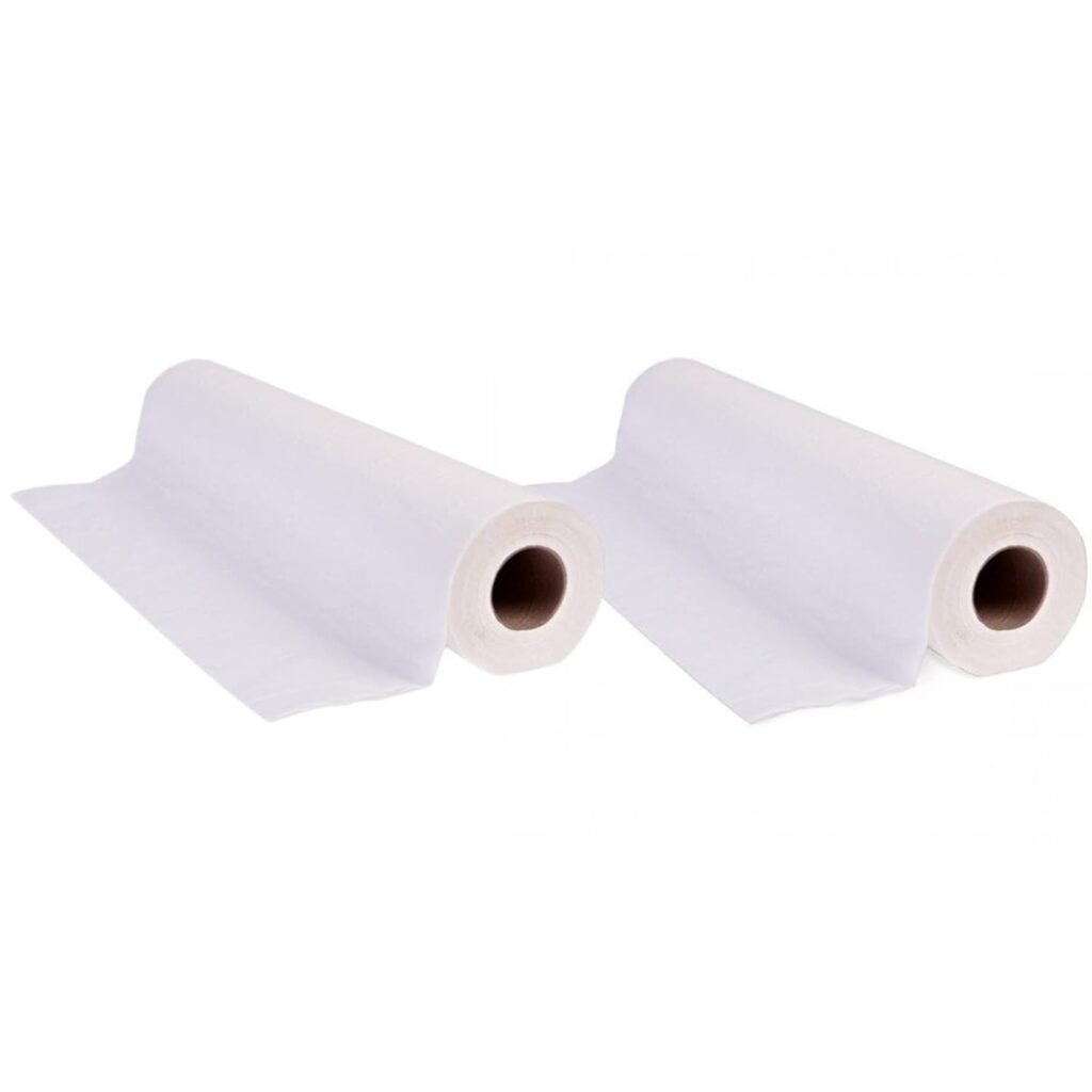 Disposable Non-Woven Bed Sheet 31.5  X 70 30gms For Massage, Spa, Tattoo and Exam tables (1 Roll 50 sheets)