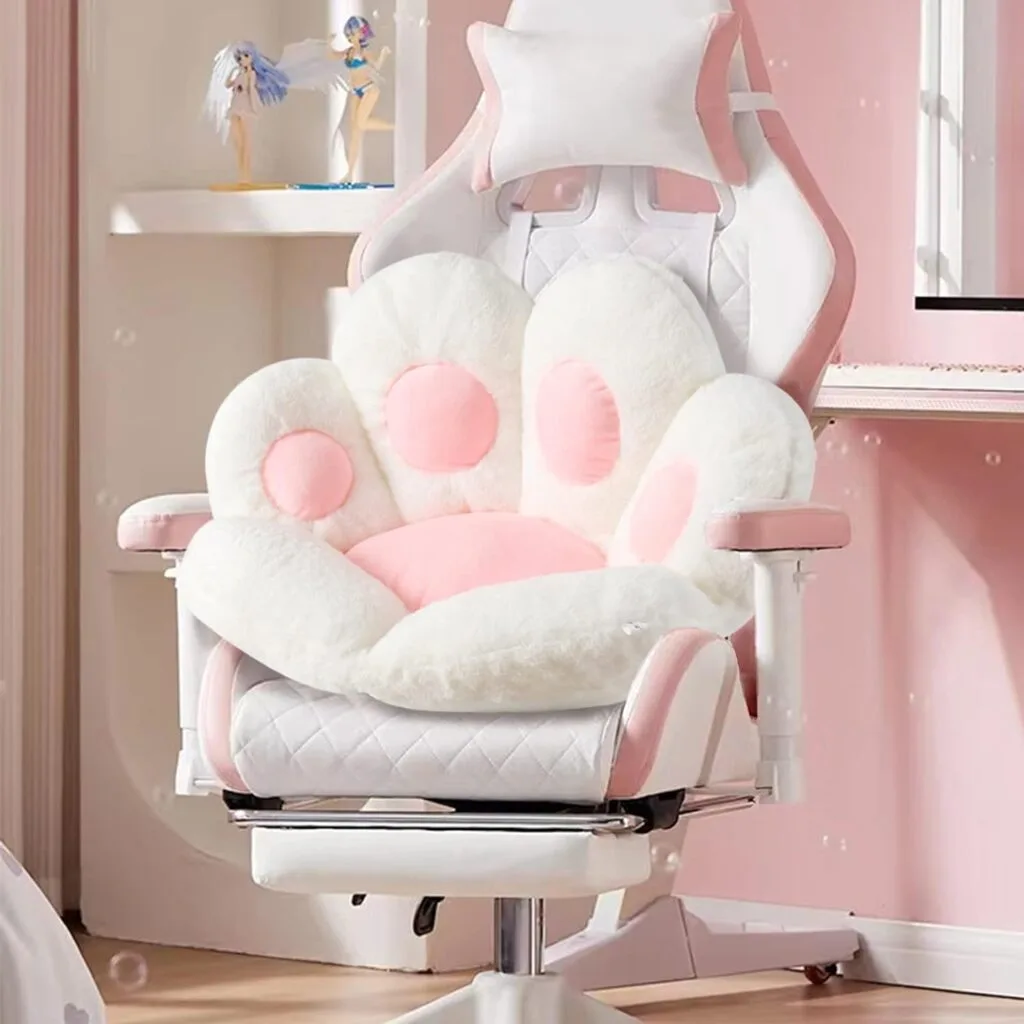 Ditucu Cat Paw Cushion Kawaii Chair Cushions 31.4 x 27.5 inch Cute Stuff Heart-Shaped Seat Pad Comfy Lazy Sofa Office Floor Pillow for Gaming Chairs Room Decor Black Ditucu Cat Paw Cushion Kawaii Chair Cushions 31.4 x 27.5 inch Cute Stuff Heart-Shaped Seat Pad Comfy Lazy Sofa Office Floor Pillow for Gaming Chairs Room Decor Black