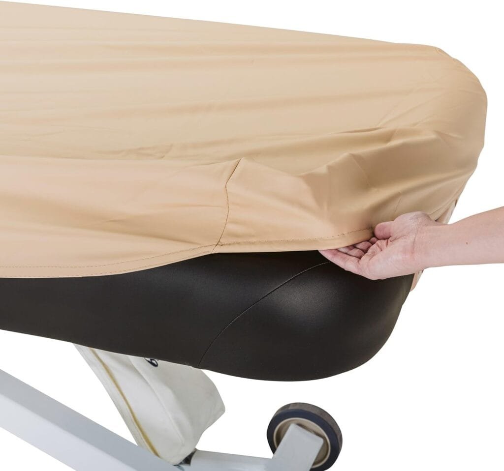 EARTHLITE Massage Table Protection Cover – 100% PU, Fitted Massage Table Replacement Cover, Fits Round  Square Corner Tables 28-32 Wide