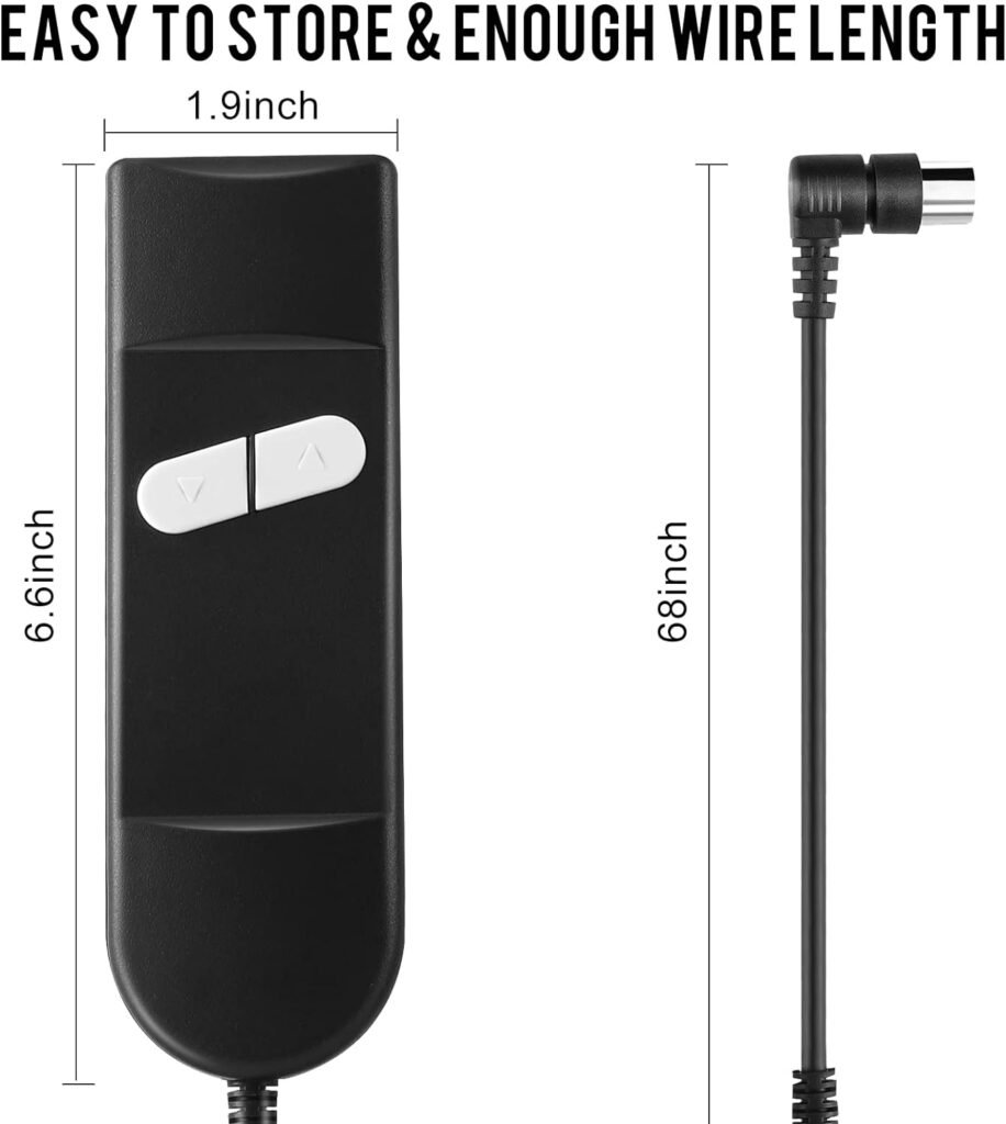 Enmja Lift Chair or Power Recliner Hand Control, 2 Button 5 pin Universal Lift Chair Remote Replacement for Okin Lazboy Action Limoss Pride Catnapper