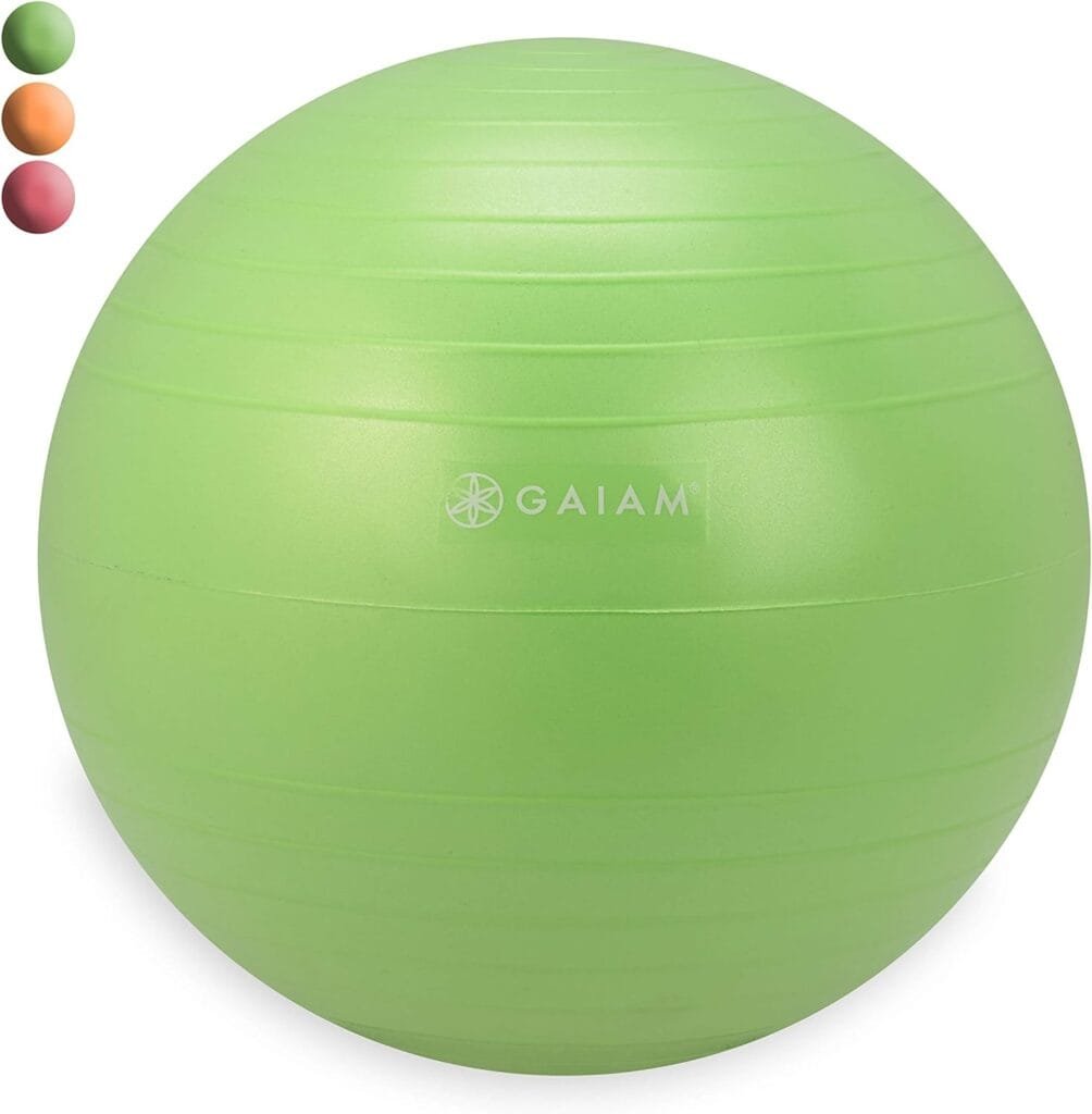 Gaiam Kids Balance Ball Chair - Classic Childrens Stability Ball Chair, Alternative School Classroom Flexible Desk Seating for Active Students