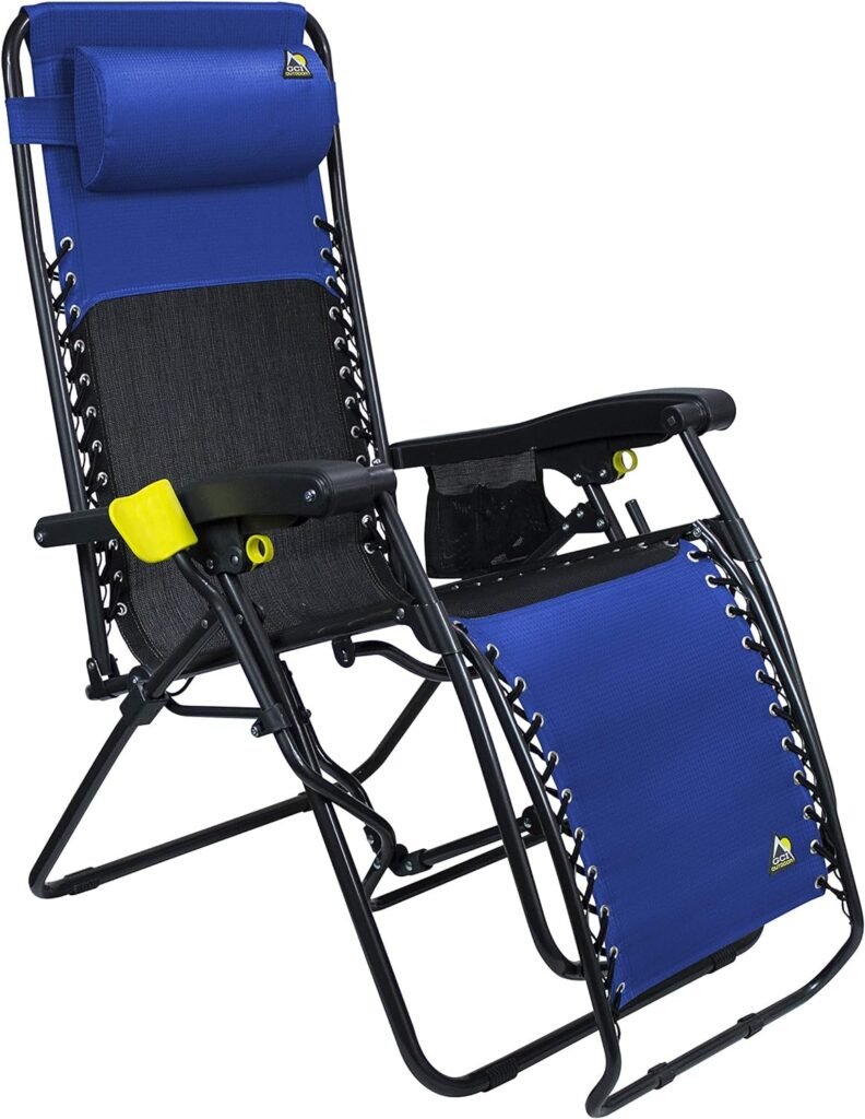 GCI Outdoor Freeform Zero Gravity Camp Chair, Regular, Black