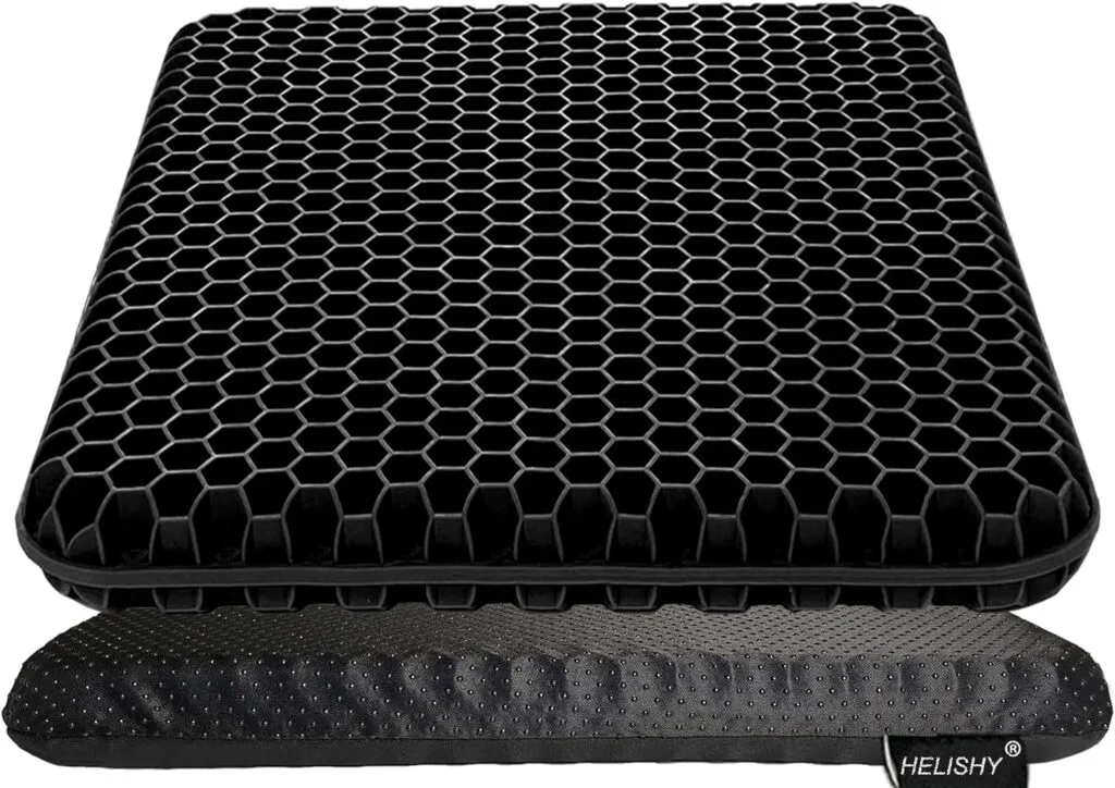 Gel Seat Cushion for Long Sitting - Wheelchair Cushion for Pressure Sores - Office Chair Car Seat Cushion for Coccyx,Sciatica,Back,Hip Tailbone Pain - Egg Seat Cushion with Non-Slip Cover, Black Gel Seat Cushion for Long Sitting - Wheelchair Cushion for Pressure Sores - Office Chair Car Seat Cushion for Coccyx,Sciatica,Back,Hip Tailbone Pain - Egg Seat Cushion with Non-Slip Cover, Black