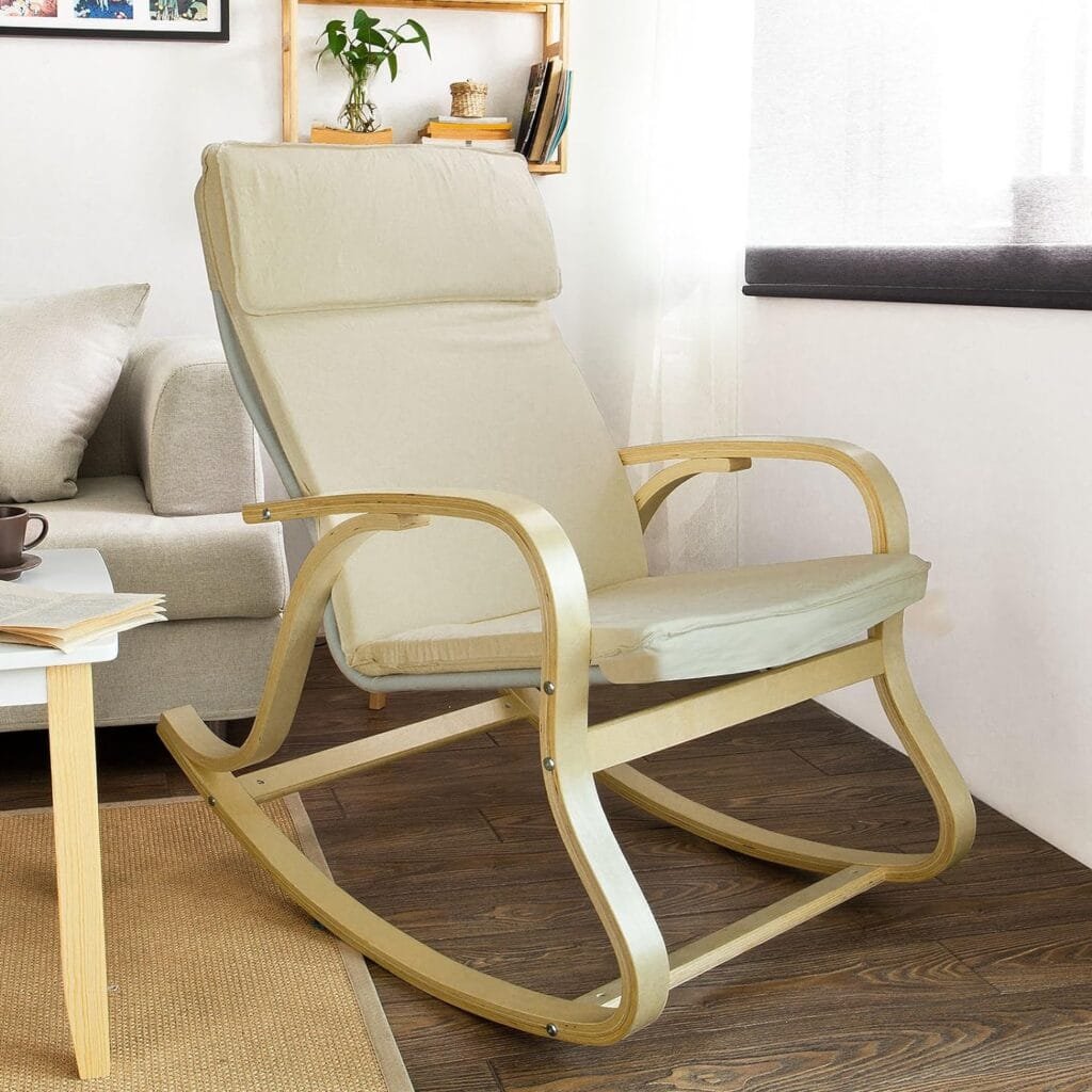 Haotian FST15-DG, Comfortable Relax Rocking Chair, Lounge Chair Relax Chair Cushion