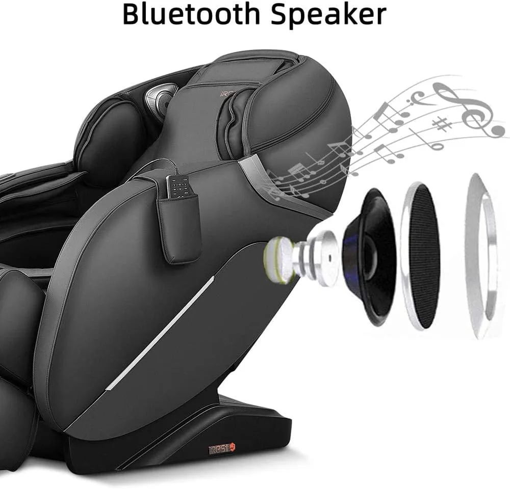 iRest SL Track Massage Chair Recliner, Full Body Massage Chair, Zero Gravity, Bluetooth Speaker, Airbags, Heating, and Foot Massage (Black) iRest SL Track Massage Chair Recliner, Full Body Massage Chair, Zero Gravity, Bluetooth Speaker, Airbags, Heating, and Foot Massage (Black)