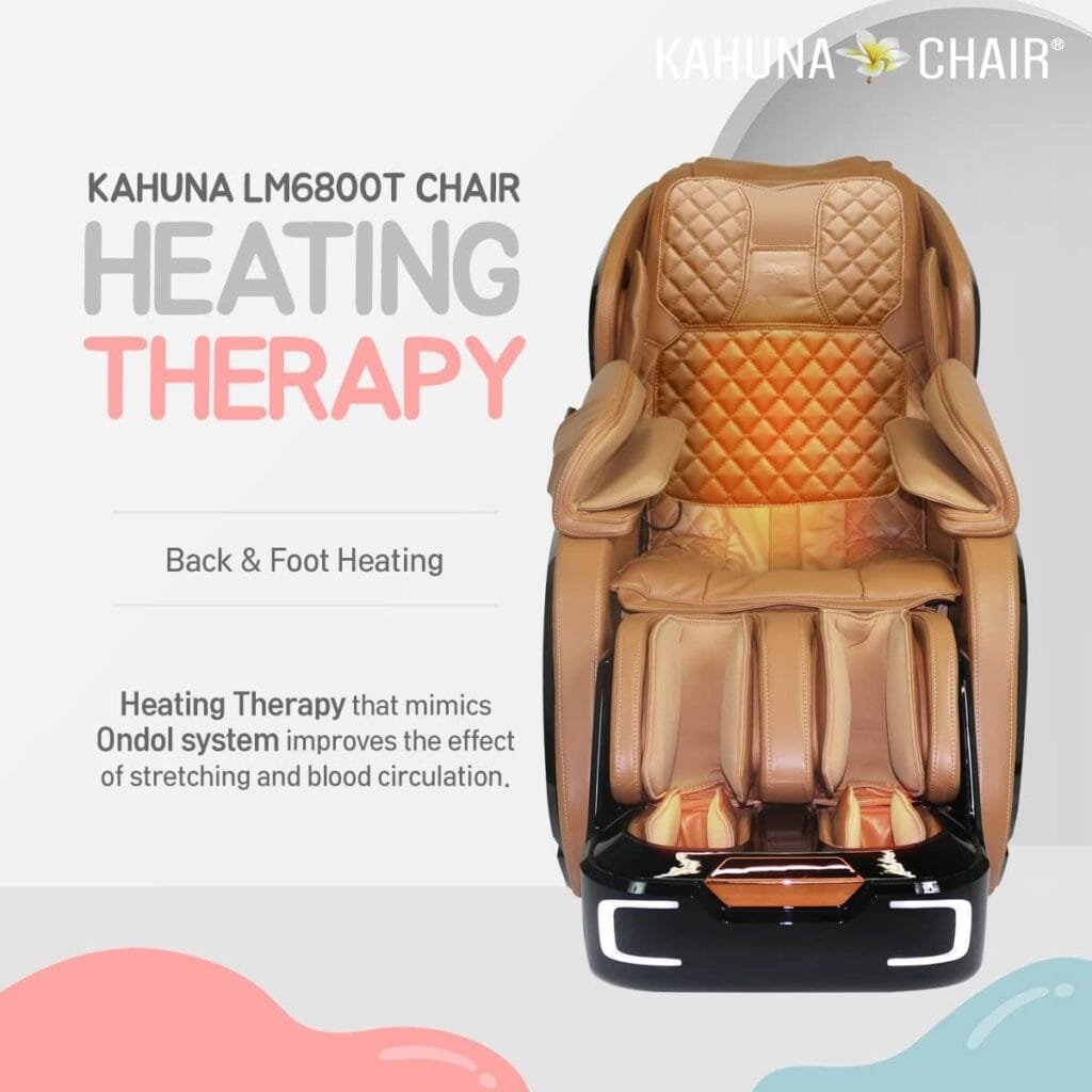 Kahuna Massage Chair - 3D+@ Latest Technology SL-Track Auto Extension LM-6800T - Black Camel Fully Assembled