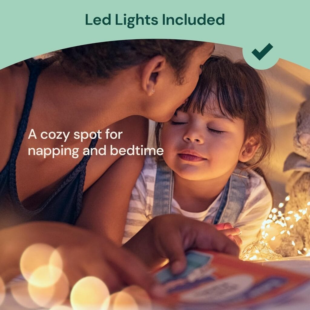 Kids Teepee Tent for Kids - with Light String | Teepee Tent for Kids | Kids Play Tent | Kids Teepee Play Tent | Toddler Teepee Tent for Girls  Boys