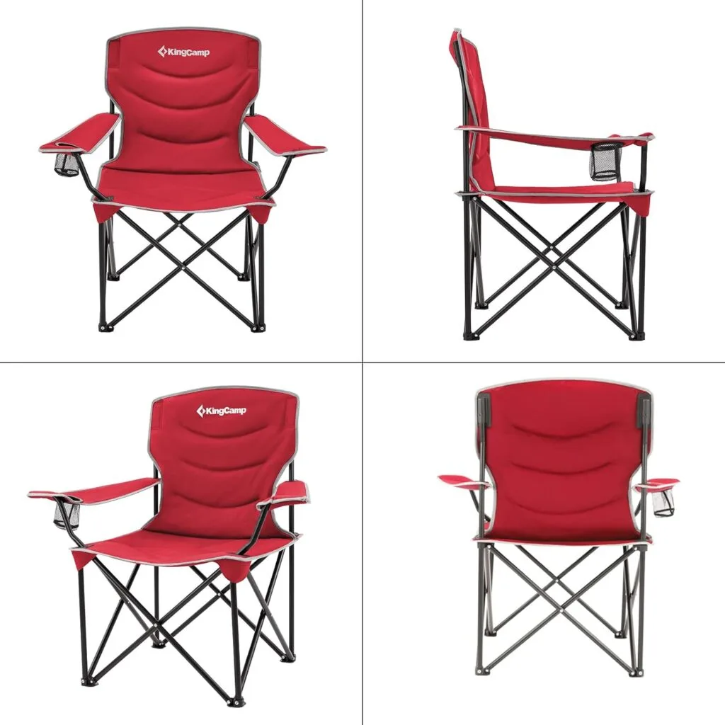 KingCamp Oversized Folding Camping Chairs for Adults, Padded Heavy Duty Portable Chairs for for Outside, Camp, Sports, Beach, Outdoor, Lawn KingCamp Oversized Folding Camping Chairs for Adults, Padded Heavy Duty Portable Chairs for for Outside, Camp, Sports, Beach, Outdoor, Lawn