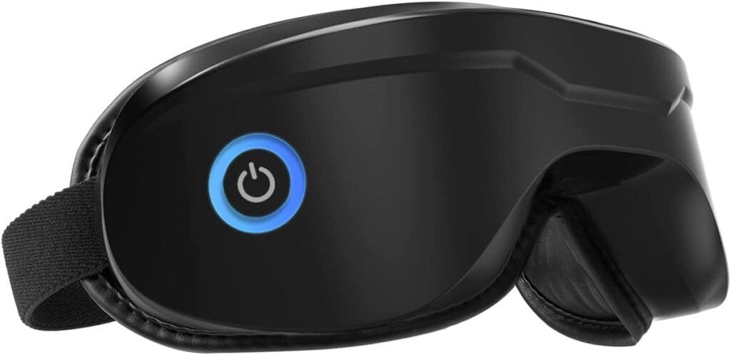 latumab Eye Massager with Heat, Eye Therapy Massager with Compression, Vibration, Bluetooth Music, Relieve Eye Strain Dark Circles Eye Bags Dry Eyes Improve Sleep, Ideal Gifts for Women/Men, Black
