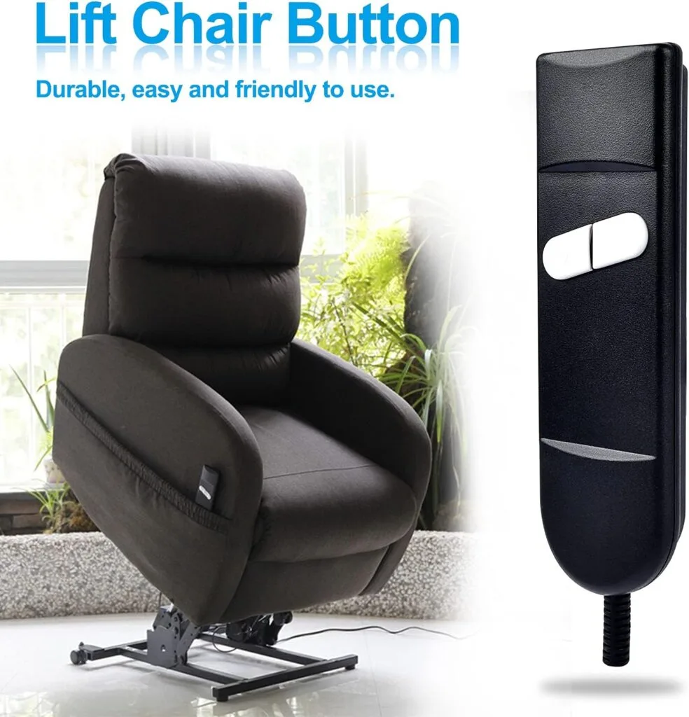 Lift Chair 2 Button 5 pin Hand Controller, Sopito Power Recliner Replacement Button (up/Down) for Okin Lift Chair Power Recliner Lift Chair 2 Button 5 pin Hand Controller, Sopito Power Recliner Replacement Button (up/Down) for Okin Lift Chair Power Recliner