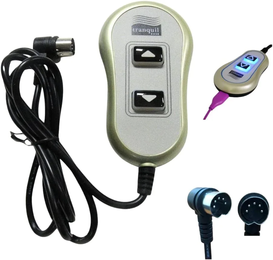 Lift Chair Hand Control 2 Button Lighted Recliner Replacement Remote with 5 Pin Plug #11560/#11560U/#11560UX Lift Chair Hand Control 2 Button Lighted Recliner Replacement Remote with 5 Pin Plug #11560/#11560U/#11560UX