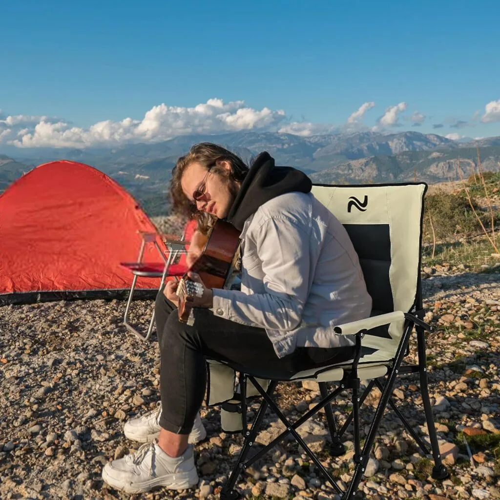 LILYPELLE Oversized Heated Camping Chair, Patio Lounge Chairs with 3 Heat Levels, Portable Folding Heated Chair Round Moon Saucer Folding Lawn Chair Outdoor Chair for Camping, Lounge Patio LILYPELLE Oversized Heated Camping Chair, Patio Lounge Chairs with 3 Heat Levels, Portable Folding Heated Chair Round Moon Saucer Folding Lawn Chair Outdoor Chair for Camping, Lounge Patio