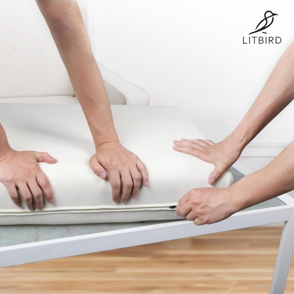 Litbird Sagging Recliner Cushion Support 6 Pieces, Recliner Springs Replacement Parts, Recliner Supports for Sagging Cushions, 17x6 Inches