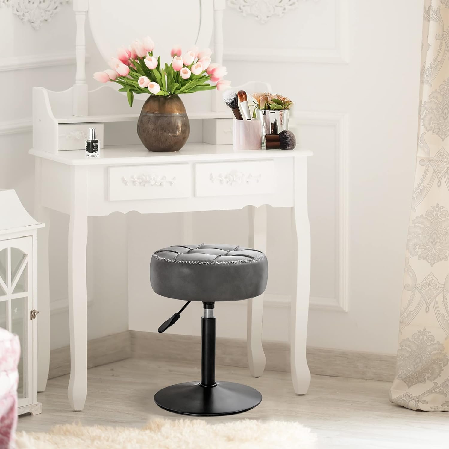 LUE BONA Adjustable Vanity Stool Review