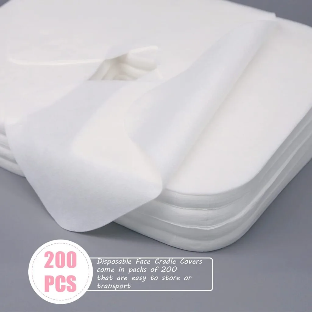 Luriseminger Disposable Face Cradle Covers–Medical-Grade, SPA Face Rest Covers Headrest Covers for Massage Tables Massage Chairs 16x 12inches/ 40 x 30 cm (500pcs White) Luriseminger Disposable Face Cradle Covers–Medical-Grade, SPA Face Rest Covers Headrest Covers for Massage Tables Massage Chairs 16x 12inches/ 40 x 30 cm (500pcs White)
