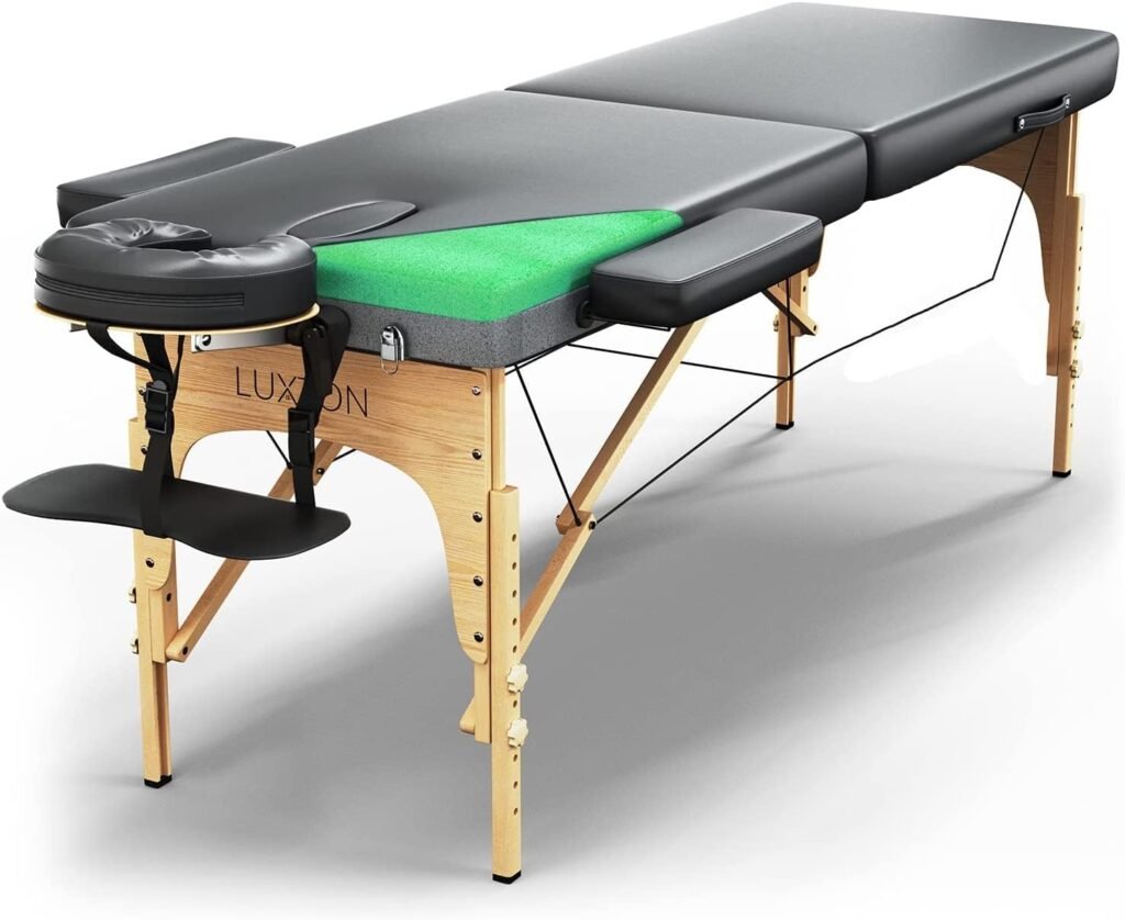 Luxton Home Premium Foam Massage Table - Easy Set Up - Foldable  Portable with Carrying Case