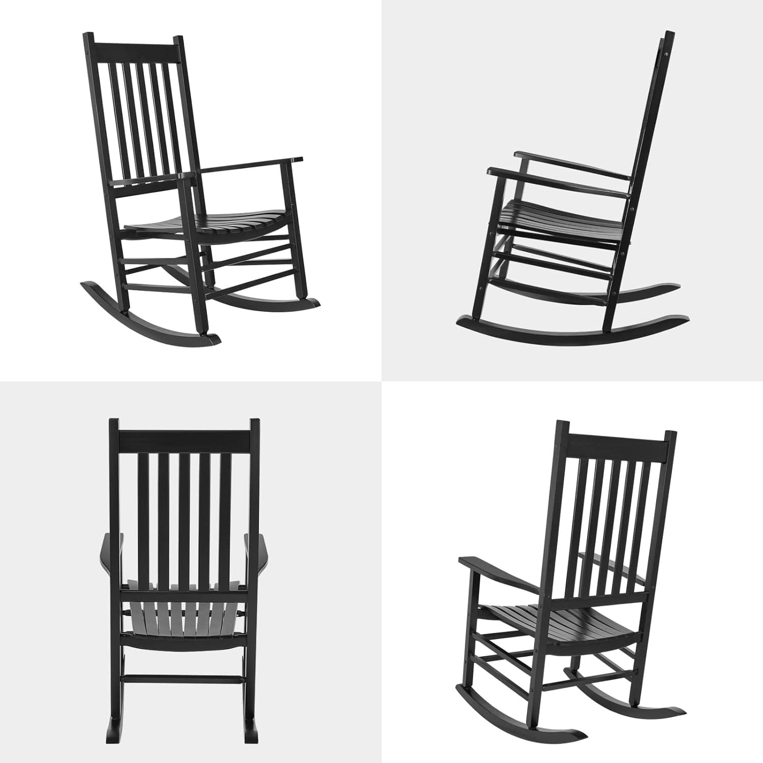 MAMIZO Wooden Rocking Chair Outdoor Review