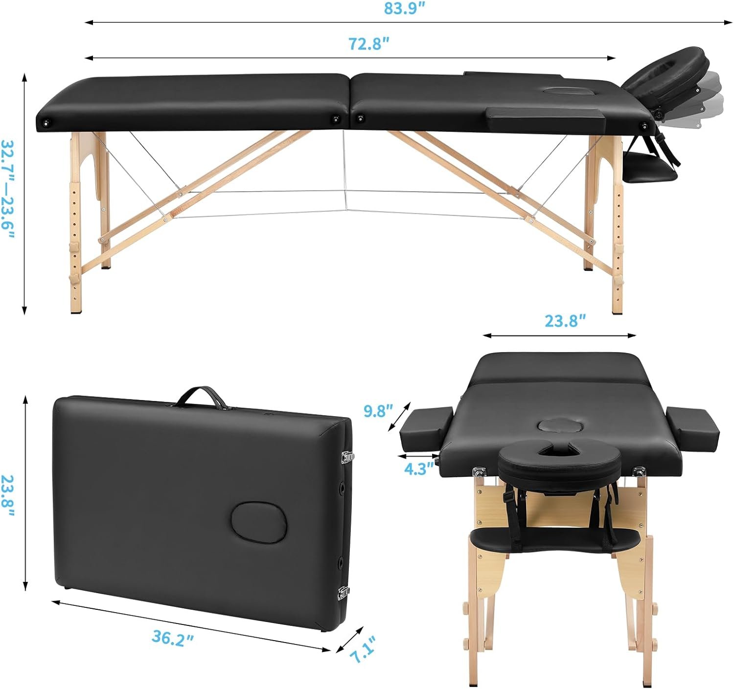 Massage Table Portable Lash Bed Review