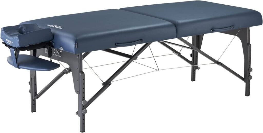 Master Massage 31 Montclair Pro Portable Massage Table Package, Memory Foam Cushioning, Reiki Panels, Shiatsu Cable Release- Tattoo Table, Spa Bed, Facial Bed