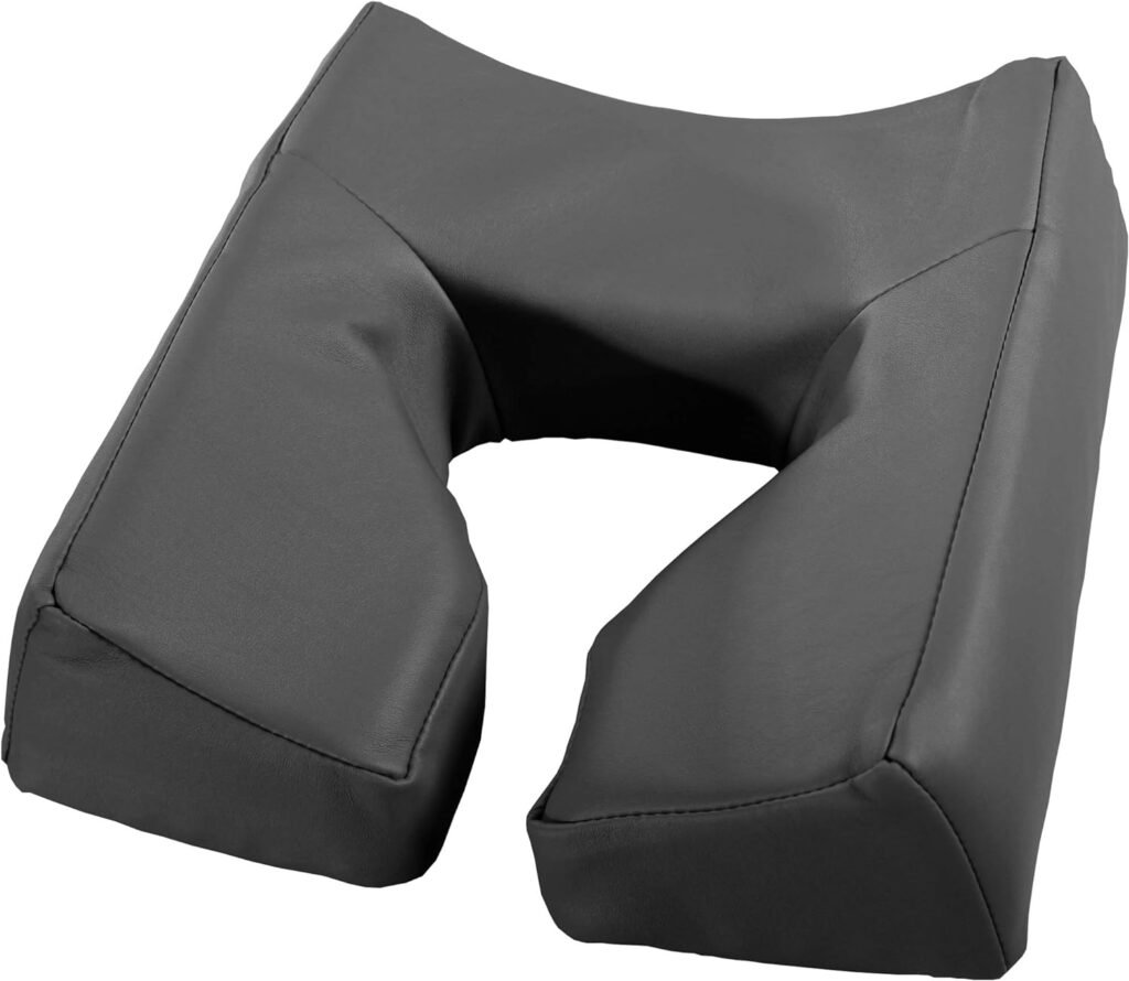 Master Massage Massage Patented Memory Foam Ergonomicdream Face Cushion Pillow Headrest, Black