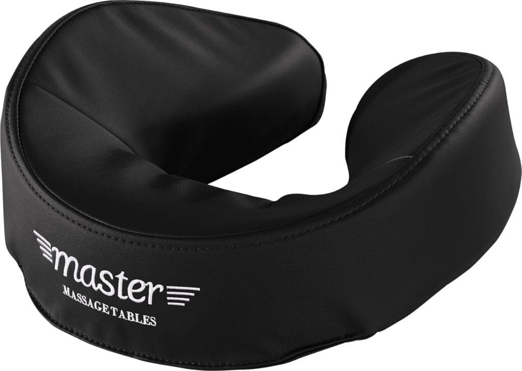 Master Massage Patented Ultra Plush Memory Foam Face Cushion Pillow Headrest, Black