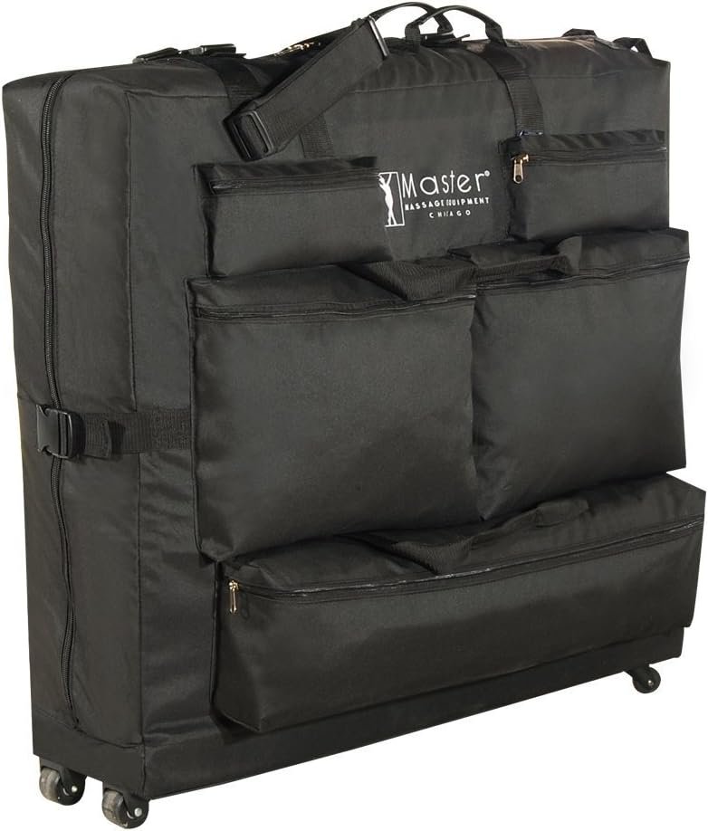 Master Massage Universal Wheeled Massage Table Carry Case,bag for Massage Table,Black.