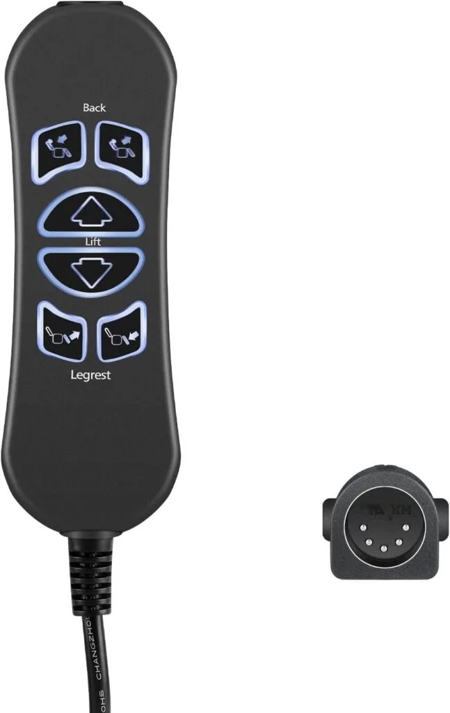 MineCtrl Lift Chairs Power Recliners 6 Button 5 Pin Prong MLSK89-A2 Remote Handset Controller Hand Control with USB and Backlight (Three Motor) MineCtrl Lift Chairs Power Recliners 6 Button 5 Pin Prong MLSK89-A2 Remote Handset Controller Hand Control with USB and Backlight (Three Motor)