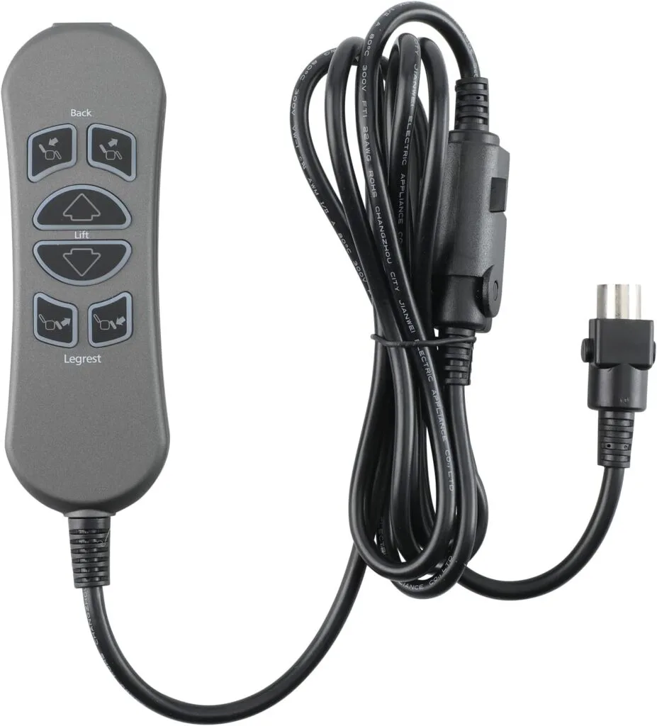 MineCtrl Lift Chairs Power Recliners 6 Button 5 Pin Prong MLSK89-A2 Remote Handset Controller Hand Control with USB and Backlight (Three Motor) MineCtrl Lift Chairs Power Recliners 6 Button 5 Pin Prong MLSK89-A2 Remote Handset Controller Hand Control with USB and Backlight (Three Motor)
