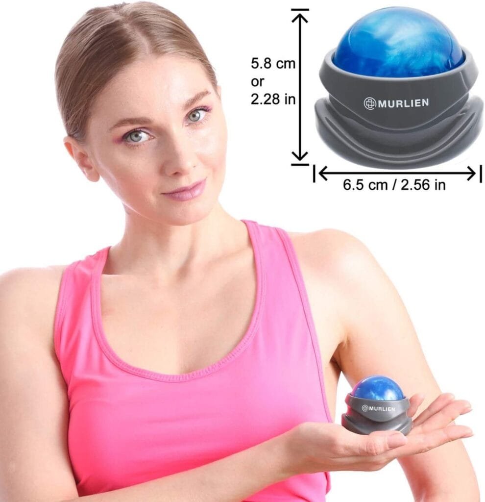 MURLIEN Massage Roller Ball, Tight and Sore Muscles Relief, Manual Massager, Alleviating Shoulder, Arms, Back, Legs, Calves, Foot or Muscle Tension